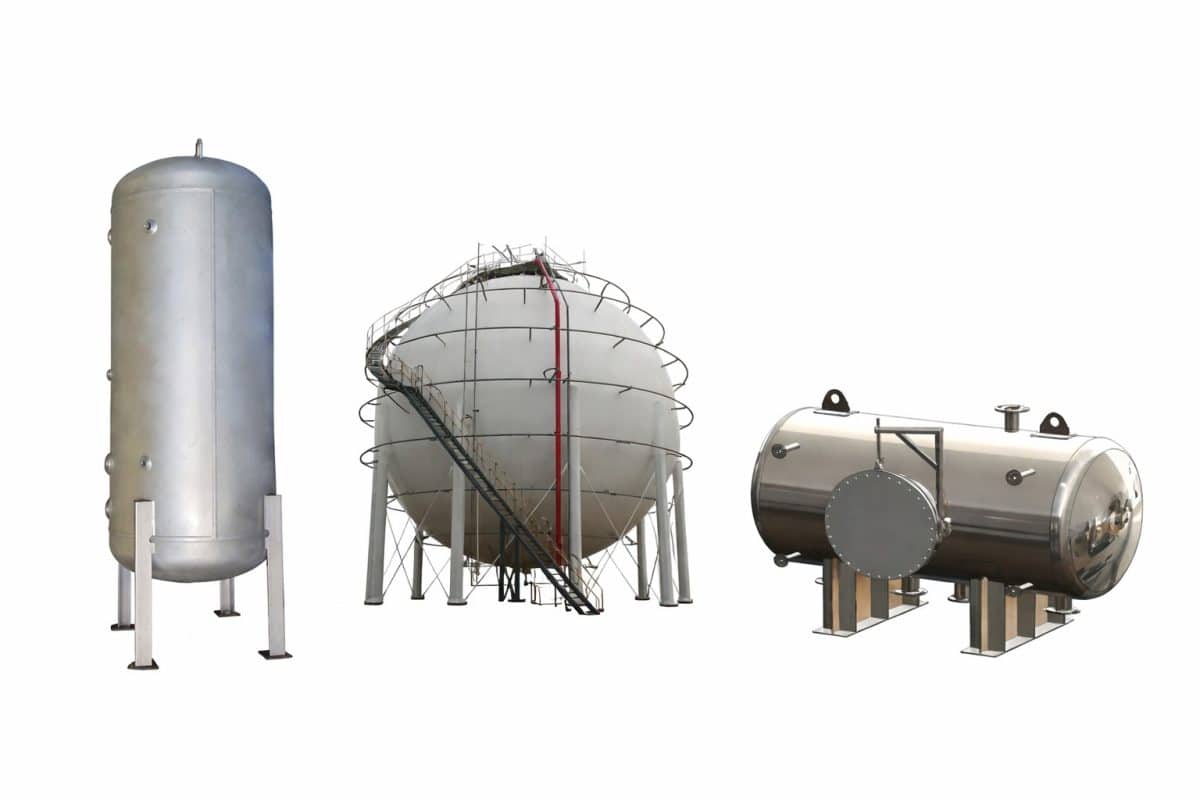 انواع مخازن تحت فشار